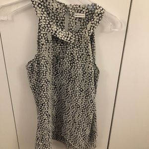 Black and white polka dot top